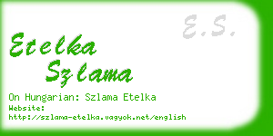 etelka szlama business card